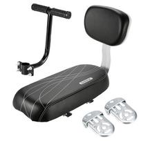 Bicycle Back Seat Bike Water Resistant PU Leather Soft Cushion Rear Rack Seat Children Seat With Back Rest Bicycle Accessories juoda