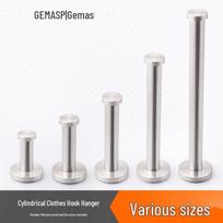 Stainless Steel Extended Cylindrical Coat Hook for Clothing Store, Hotel, Locker Room, Hat, or Kitchen Use Hook 16*50mm (201 Stainless Steel)