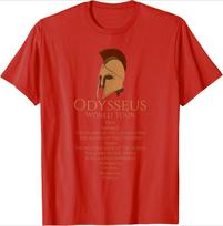 Odysseus World TourAncient Greek Epic Mythlogy design100cotton summer casual Oneck short sleeve printed mens Tshirt S