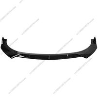 Front Splitter For Hyundai Avante i30 Sedan N-Line 2021-2023 Pre-facelift Car Bumper Lip Under Chin Apron Guard Body Kits Tuning Gloss Black