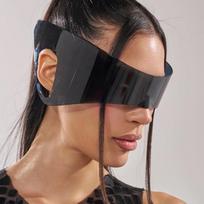 Cyberpunk Futuristic Sunglasses Wraparound Ear Hook Trendy Large Frame Punk Style 2026