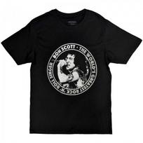 Bon Scott Unisex Adult TWGRRS Circle T-Shirt S įvairiaspalvis