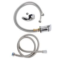 Salon Shampoo Bowl Faucet Sprayer Kit Salon Water Faucet Set with Hot Cold Mixer 3.9ft Hose Large Spray Head