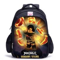 Lego Ninjago 5 sezonas Animacinis spaudinys Juodas kuprinė Black - small