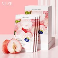30 vnt./partija Moisturizin Mascarilla veido kaukė, susitraukianti poras, persikų, niacinamido miego kaukė, vienkartinė veido kaukė, odos priežiūra, pagerina šiurkštumą 30pcs white