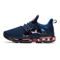 Anta Marvel X  Captain America Shock Absorbing Non-Slip Wear-Resistant Breathable Low-Top Running Shoes Kids sneakers Blue Red A31935500-3 38