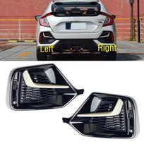For Honda Civic Hatchback - Car Rear Bumper Fog Light Lamp Trim Frame Cover Lid Bezel 1pc left