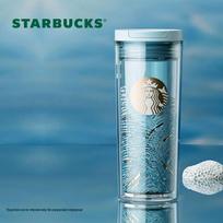 Starbucks Micro Blue Rhythm Nerūdijančio plieno puodelis white