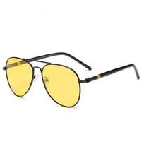 Night Vision Lens Pilot Myopia Sunglasses Men Women Driving Prescription Sun Glasses With Diopter -0.5 -0.75 To -6.0 0