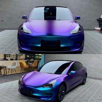 Car Sticker High Glossy Car Body Film Chameleon Pearl Glitter Vinyl Sticker Purple Blue Wrapping Foil Accessories for Vehicles 20CMX152CM