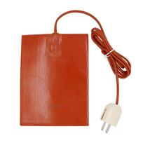 110V 220V Silikoninis šildymo kilimėlis 15x20cm 300W Variklio alyvos bako šildymo kilimėlis Lankstus vandeniui atsparus Kuro vandens bako elektrinis šildymo kilimėlis