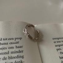 Irregular Lava Texture Open Ring Ins Wind Premium Niche Design Sense Simple Simple Match Stackable Index Finger Ring Casual Dainty Minimalist Ring