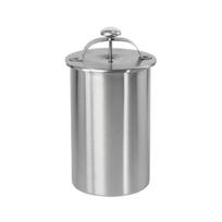 Stainless Steel Meat Steamer Pot Meat Press Maker with Thermometer, Deli Mold for Homemade Ham Luncheon A
