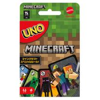 Mattel Game UNO Minecraft Card Game Party Supplies Educational Game 112 Cards Players Ages Green FPD61 2-10 7+