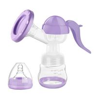 Portable Manual Breast Pump: Ideal Milk Collector for Pregnant Women violetinė