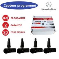 Lot 4 programmed TPMS sensors 433 MHz for Mercedes Vito / V-Class W447 (A4479050500, A4479051704)