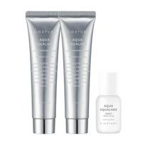 S.NATURE Aqua Squalane Drėkinamasis Kremas Rinkinys (60ml*2 + 10ml Serumas) 1 set