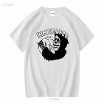 RIM REAPER T SHIRT motorcycle outlaw biker vintage Washed streetwear designer clothes Stylish fashion Slightly graphic S įvairiaspalvis