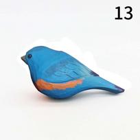 Cute Small Bird Ornament Handmade Wooden Bird Figurine Wood Carving Bird  Children's Toys 13