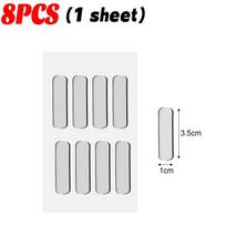 Silikoniniai lipnūs buferiniai padėkliukai Šaldytuvo apsaugos nuo susidūrimo juosta Durų stabdiklis Spintelių buferiai Skaidrus sienos apsaugos padėklas 12Pcs (3 sheet)-15*1.5cm