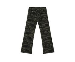 EF Jeans American Style Camouflage Slim Fit Flared Denim Pants L kamufliažas