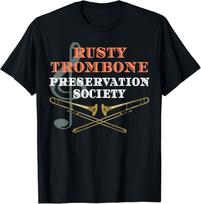 Rusty Trombone Shirt Funny Crude Adult Humor Graphic Gift Unisex T-Shirt S įvairiaspalvis