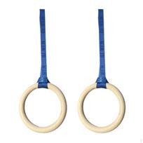 Mediniai gimnastikos žiedai Austas diržas Medis 50CM Wood Rings - 50CM