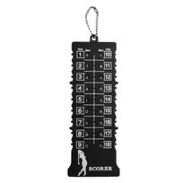 Golf Score Indicator 18 Hole Strokes Counter Handheld Scorer Digits Rectangle Keychain Golf Handy Count Shot Clickers juoda