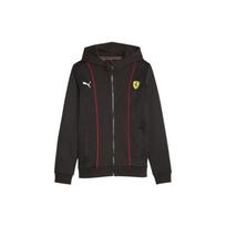 Puma X Ferrari Racing Collaboration Scuderia Ferrari Race Hdd Big Sweat Jacket Solid Color Hooded Zipper Fitted Long Sleeve Jacket 620962-01 L