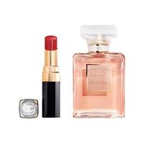 CHANEL Coco Mademoiselle & Rouge Coco Flash Gift Set #No. 152+Coco EDP 35ml