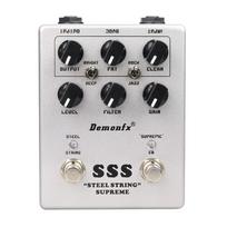 Demonfx SSS STEEL STRING DRIVE PREAMP Overdrive Preamp Guitar Effects Pedal SUPREME/OVER
