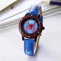 Marvel Kids' Spider-Man Cartoon Quartz Watch - Creative High-End Design for Students and Parties black