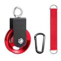 Versatile Homed Gym Pulley Rope With Reinforced Steel Construction For Safe Full Range Exercises raudona