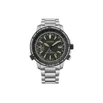 CITIZEN PROMASTER Kvarcinis Mechanizmas Titano Apyrankė Laikrodis Vyriški Laikrodžiai Juodas Ciferblatas CB0206 86X CB0206-86X Silver Strap black