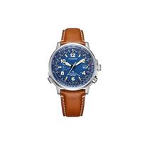 CITIZEN PROMASTER Saulės energija maitinamas kvarcinis mechanizmas Karvės odos dirželis Laikrodis 42mm Vyriški laikrodžiai Mėlynas ciferblatas CB0240-11L Blue Dial blue