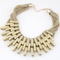 Geometric Shaped Pendant Necklace Multilayer Choker for Women Jewelry Accessories Festive Gift auksas