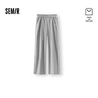 Semir Women's Relaxed Fit Wide-Leg Casual Pants L pelenų pilka spalva
