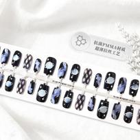 Dream Planet Cat Eye Gothic Manicure Stickers - Short False Nails