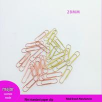 Rose Gold Cartoon Binder Clip - Mini 28MM 28mm auksas