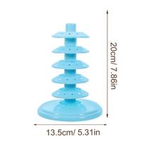 Cake Pops Stand Multiple Holes Lollipop Holder Display Rack Multi-Layer Tabletop Lollipop Stand Candy Rack mėlyna
