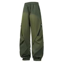 Quick-drying pants, mountain style workwear paratrooper pants, casual sports pants, unisex mountaineering hiking pants 2XL armijos žalia spalva