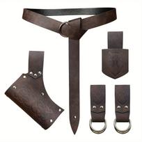 Viking Cosplay Essential! Medieval Waist 5-Piece Collection Nordic Retro Style Cosplay Props Full of Ambiance