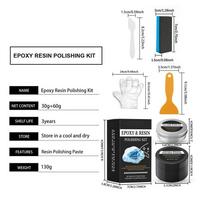 Epoxy Resin Polishing Kit Luster Restoration Cream Epoxy Scratch Polishing Compound For Homeowners Beginners Art Projects Table