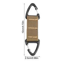 Carabiner Hook Double-headed Quick Release Carabiner Triangle Safe Backpack Key Hook Multifunctional Rotatable Webbing Belt