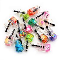 10pcs Charms Resin Fruit Orange Apple Pearl Milk Tea Pendant Crafts Making Findings Handmade Jewelry DIY for Earrings Necklace