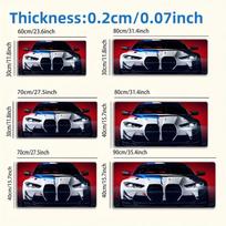 Vibrant Sports Car Design Mouse Pad Large Rubber Anti-slip PC Desk Accessories Mousepad for Offices and Gamer Keyboard Decor Mat 300X600X2MM