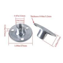 5Pcs/set Portable Metal Three-hole Locking Flange Nut Round Flat M6 M8 M10 Lock Nuts Nut Fastener Tee Furniture Nuts Screw