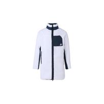 Adidas Faux Lamb Wool Reversible Mid-Length Stand Collar Cotton Coat Men Coats White H23104 XS