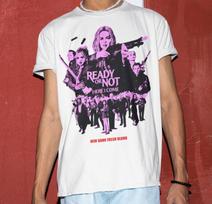 Ready or Not 2 Movie Shirt Horror Movie Tshirt Summer Men's and Women's Loose and Breathable T-shirt Top S įvairiaspalvis