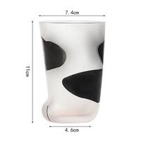 Animals Glass Cup 300Ml Creative Cute Cartoon Cat Paw Water Bottle Milk Juice Frosted Drinking Cold Drink Mug Coffee Cup įvairiaspalvis